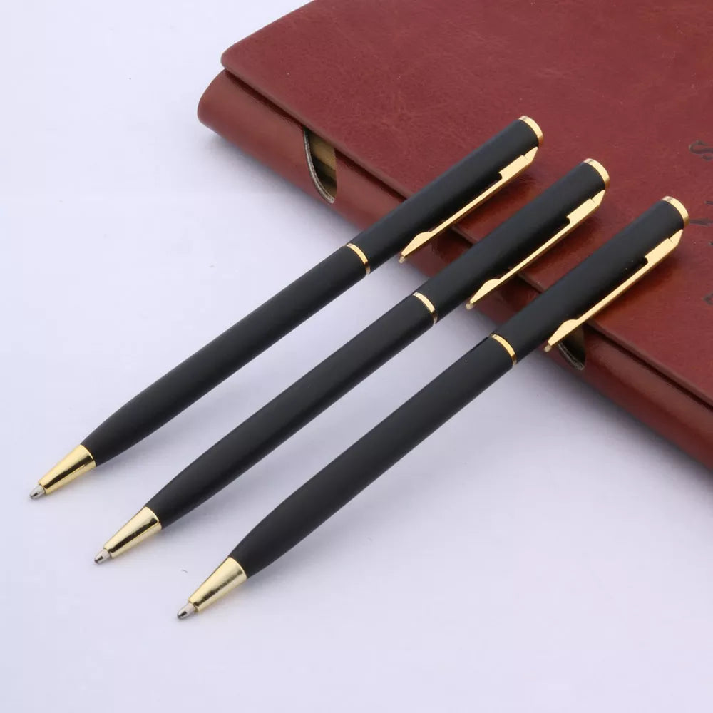 Matte Black and Golden Ballpoint Pen